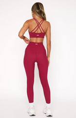 Go Getter High Waisted Leggings Berry