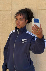 Studio 17 Odessa Oversized Zip Jacket Navy