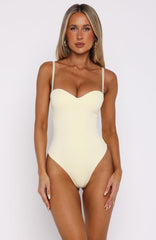 Stuck To You Bodysuit Lemon