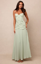 Borrowed Heart Maxi Dress Mint