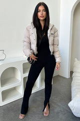 Cyrus Puffer Jacket - Bone