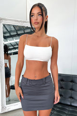 Kylan Mini Skirt - Grey