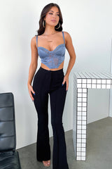 Madrid Crop - Blue