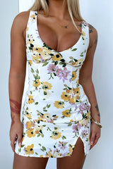 Pria Dress - White Floral