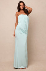 Soulmates Strapless Maxi Dress Aqua