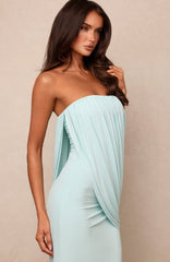 Soulmates Strapless Maxi Dress Aqua