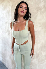 Token Corset Top - Sage