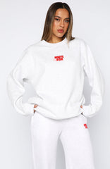 11th Street Sweet Kisses Oversized Sweater Cherry Glaze