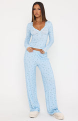 Dreamy Pyjama Pants Blue Ditsy