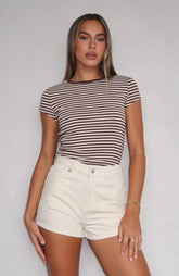 Emerson Denim Shorts Cream Wash