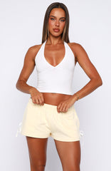 Share Your Location Lounge Shorts Lemon/White