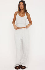 Snooze Mode Pyjama Pants Light Grey Marle