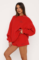 Studio 17 Raven Lounge Shorts Red