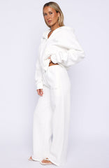The Bride Wide Leg Sweatpants White