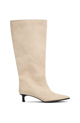 Juliette Knee High Boots Tan Faux Suede