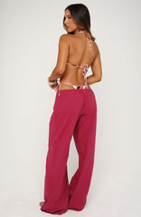 Lover's Refresh Linen Pants Dragonfruit
