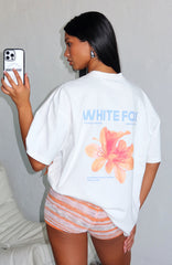 Care For You Oversized Tee White