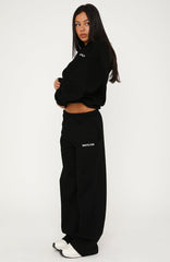Core Classic Wide Leg Sweatpants Black