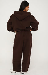 Core Classic Barrel Leg Sweatpants Chocolate