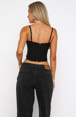 Lost In Paris Bustier Black