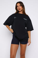 Midnight Chill Oversized Tee Navy