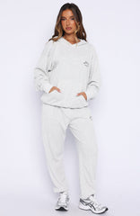 Moving Out Waffle Sweatpants Light Grey Marle