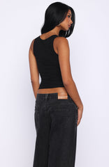 Radiant Beauty Studded Tank Top Black