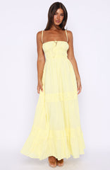 Rumour Has It Maxi Dress Lemon