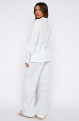 She's Got This Pyjama Pants Sky Blue Gingham