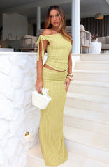 Top To Bottom Maxi Skirt Limeade